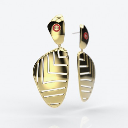 Paez gold earrings