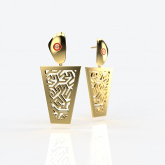 Macuna gold earrings